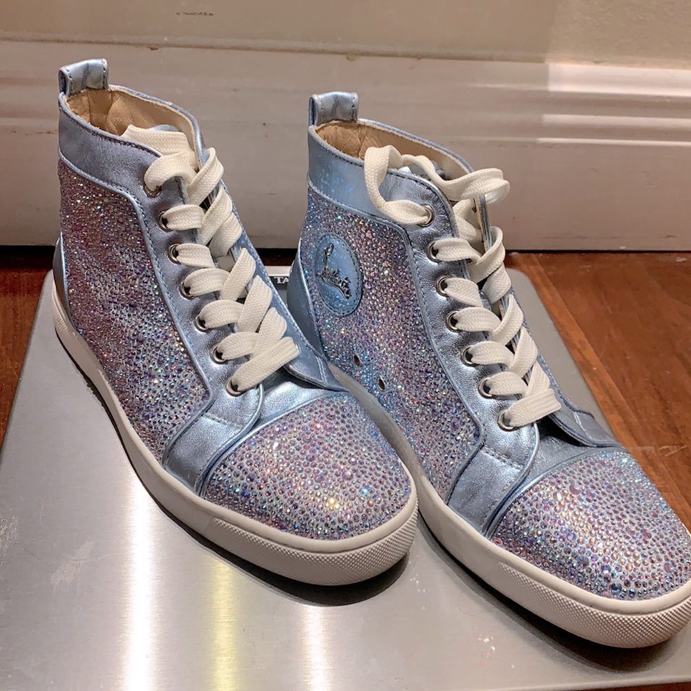 Christian Louboutin Blue Leather high top